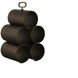 Mendocino Bronze Wine Rack, 5 Bottle
